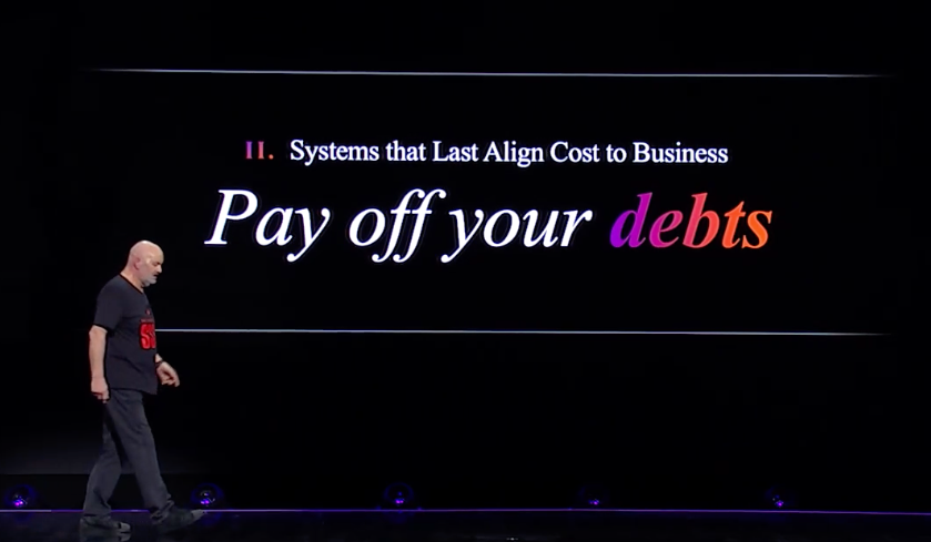Cost alignment AWS reInvent2023 Werner Vogels keynote