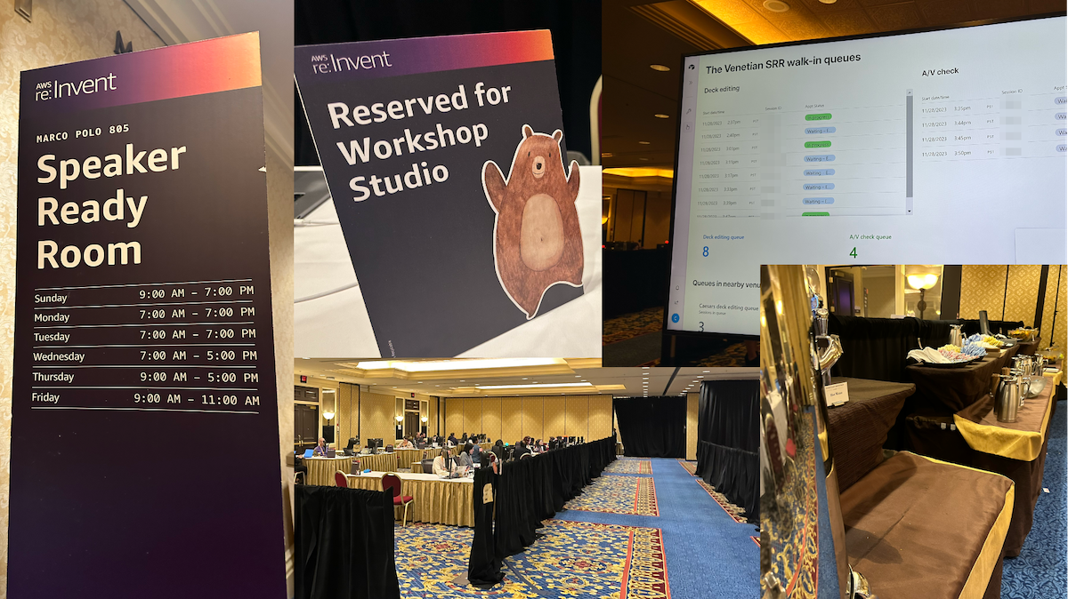 Images from the Speaker Ready Room