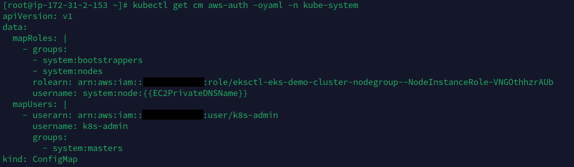 aws-auth configmap