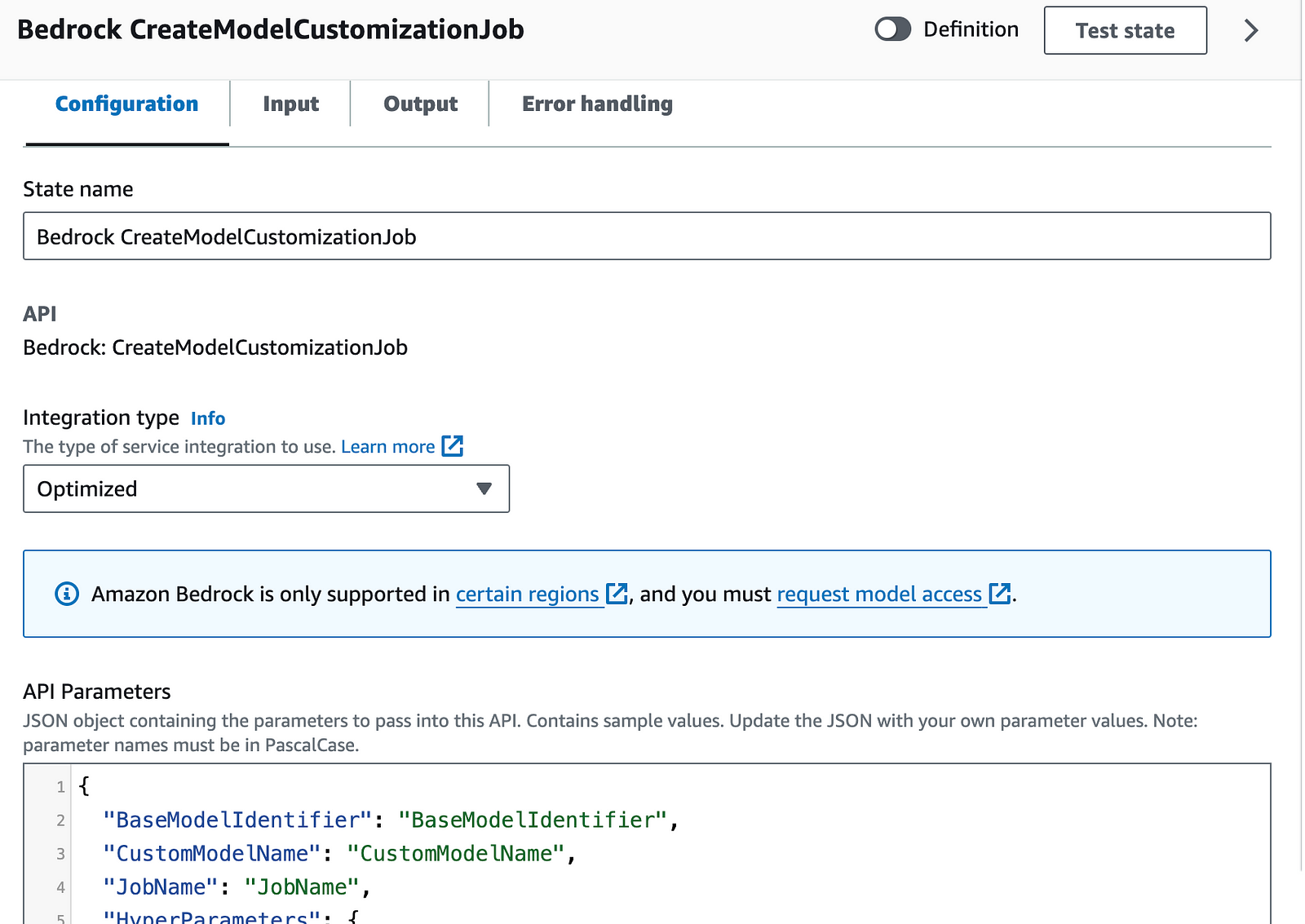 Create Model Customisation Job Create Model Customisation Job