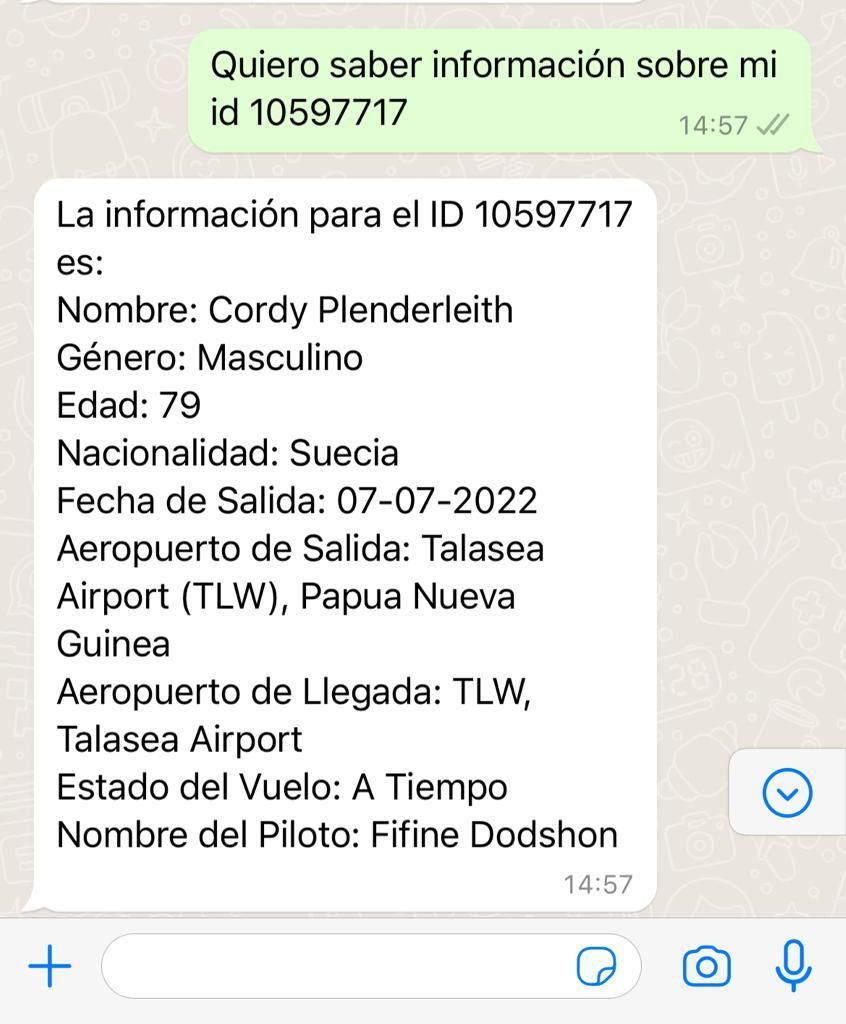 Ask Passanger ID in Spanish Passanger ID in Spanish