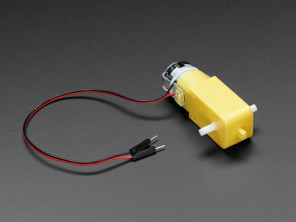 DC Motor with red and black wires