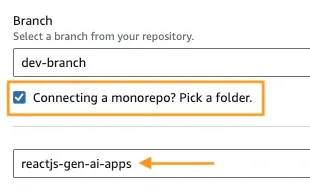 Add repository branch