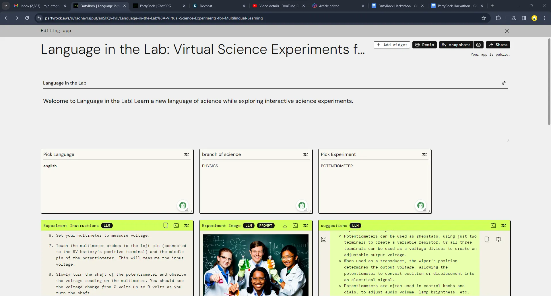 Language in the Lab: 