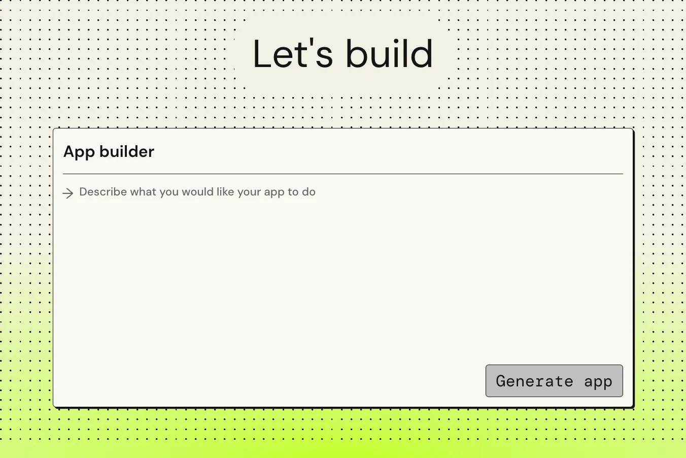 Partyrock app builder
