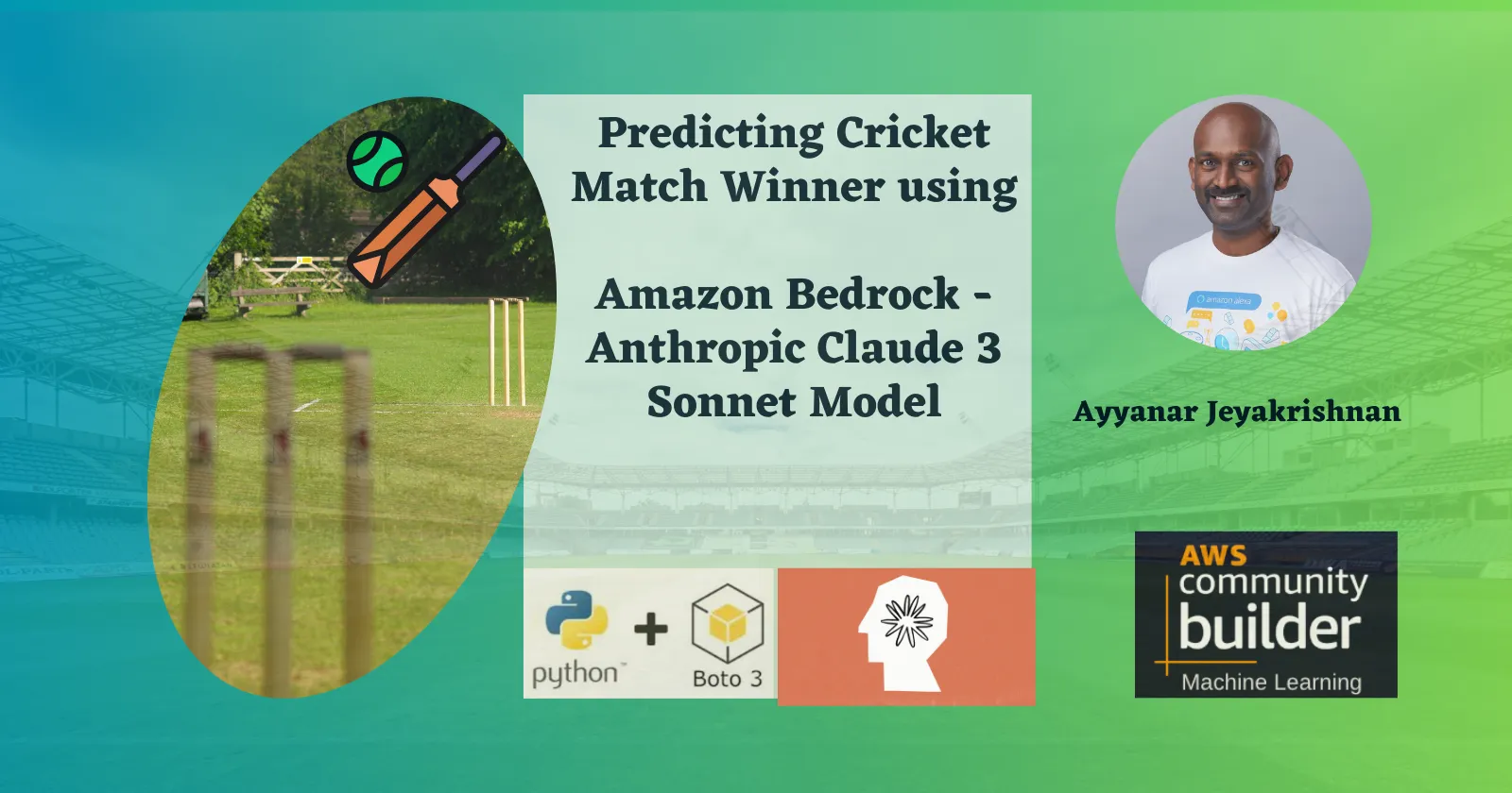 Cricket Match Winner Prediction with Amazon Bedrock's Anthropic Claude 3 Sonnet