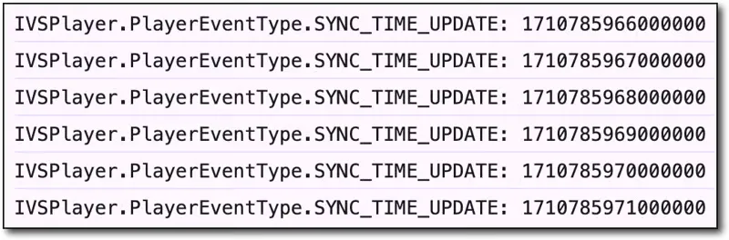 sync time output