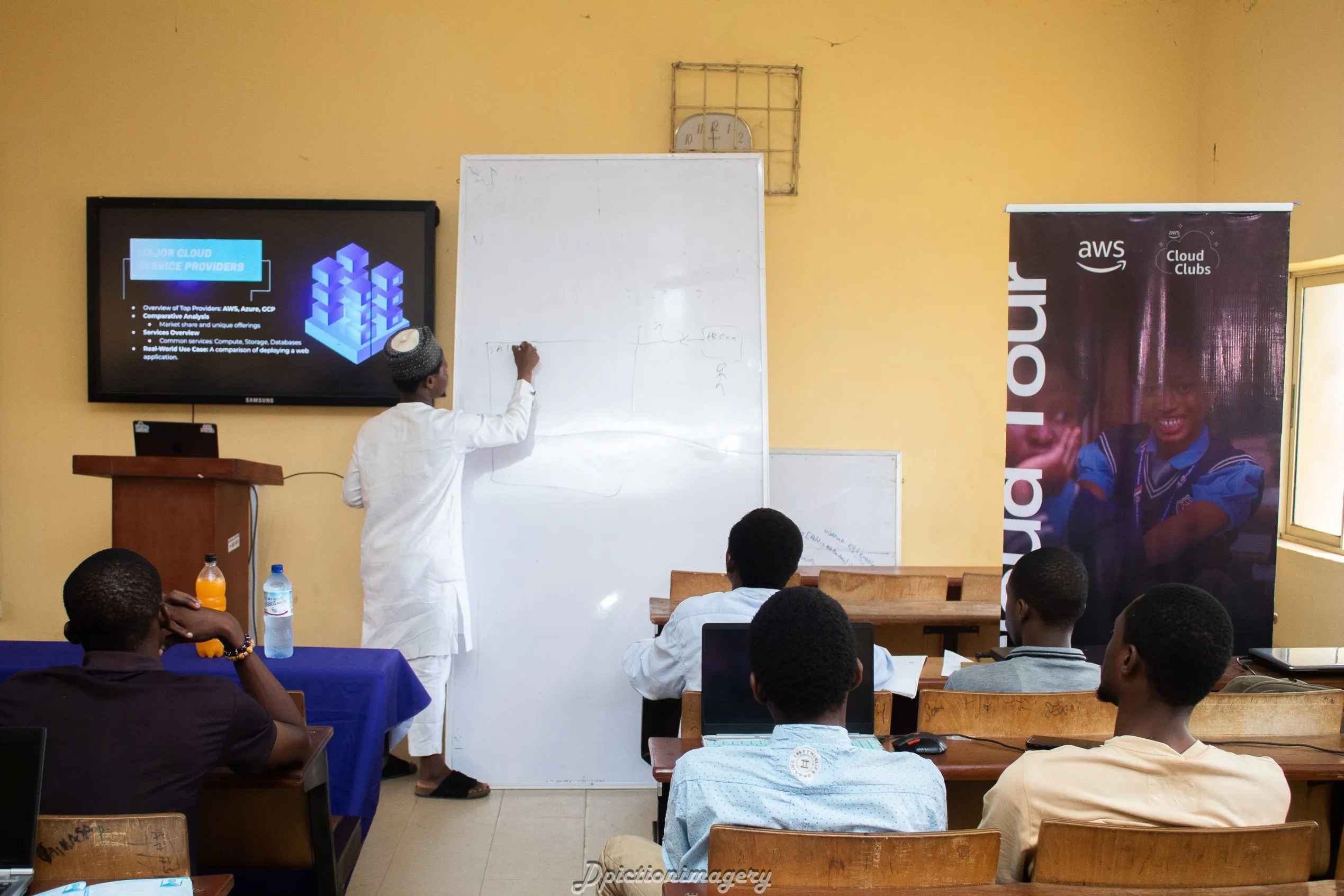 Yusuf Adeyemo Teaching the Students