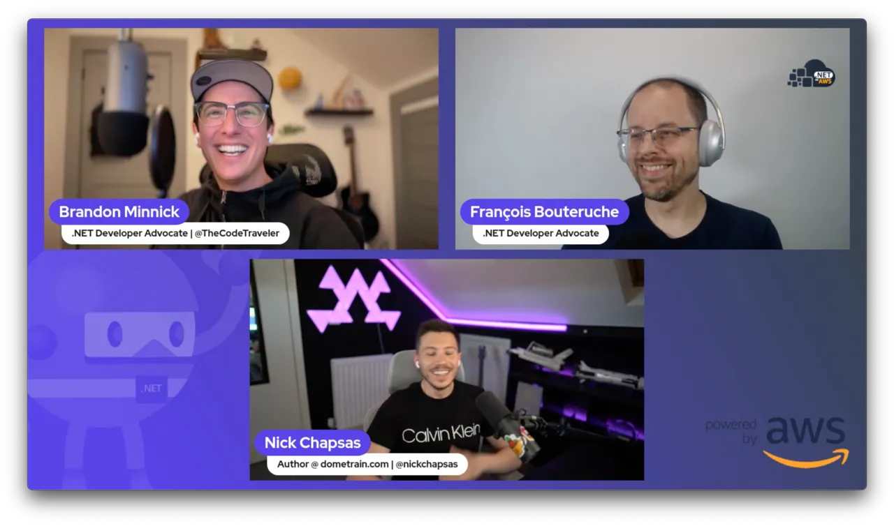 The .NET on AWS Show, featuring Nick Chapsas!