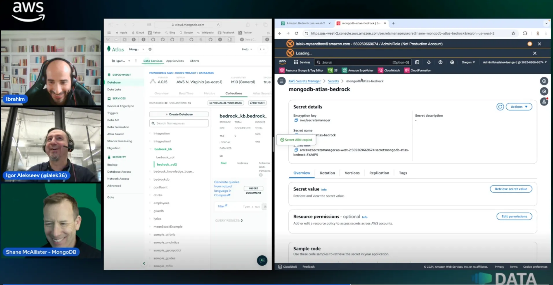 	RAG with MongoDB Atlas and Amazon Bedrock | S02E20 | Lets talk about Data Show