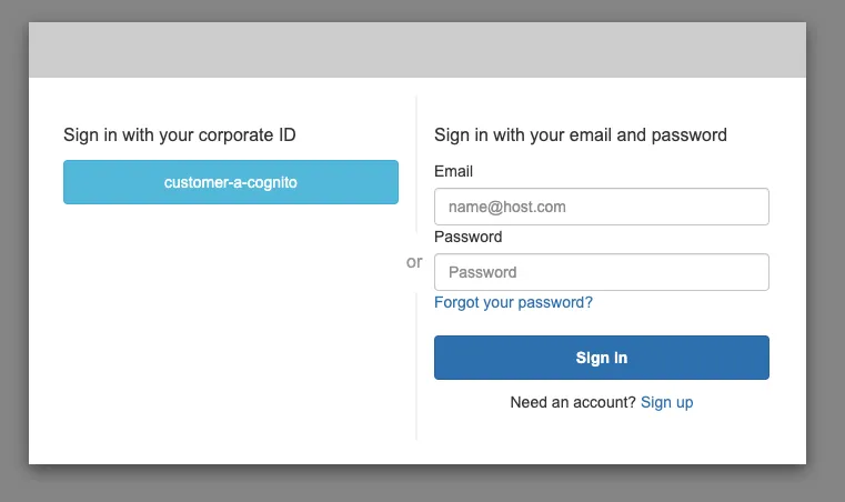 Product User Pool Hosted UI