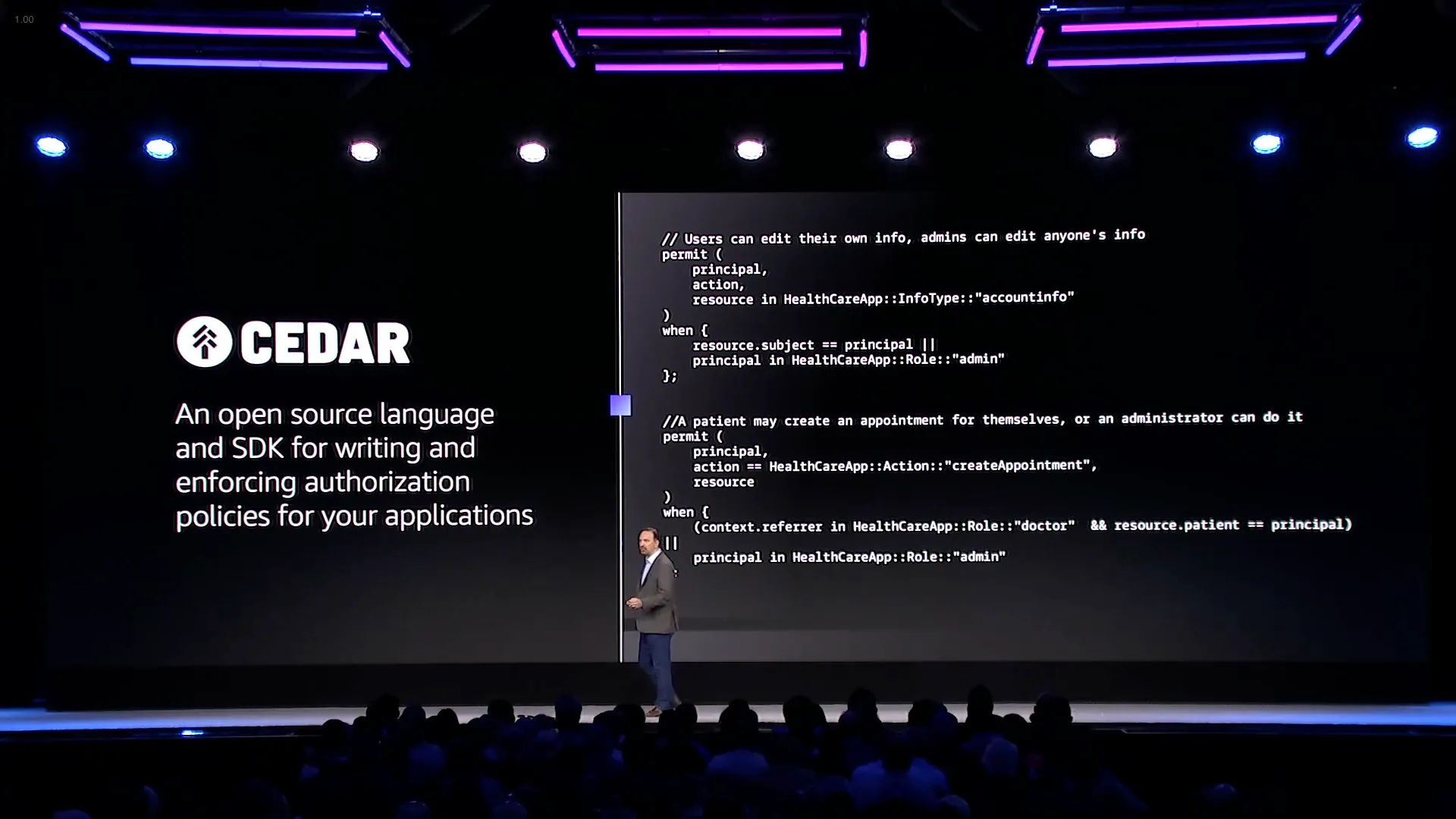 Cedar is a language for defining permissions, plus a secure and efficient evaluation engine.