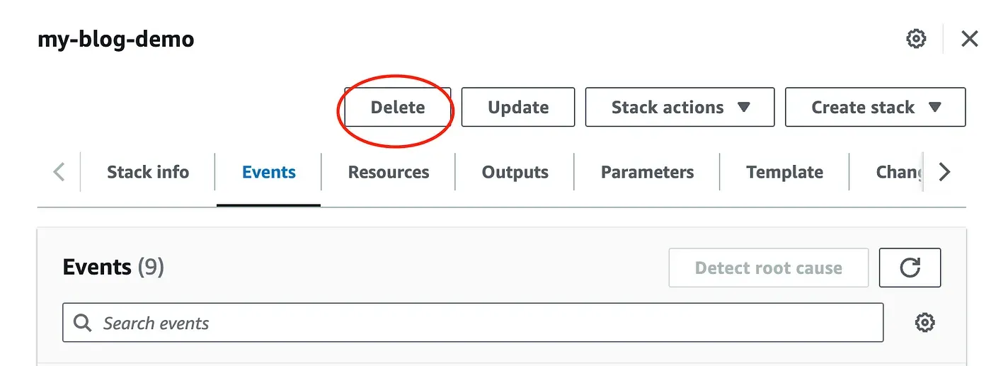 Delete Stack